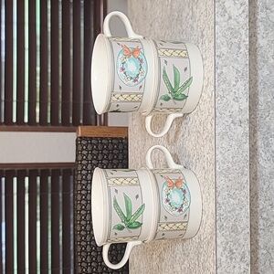 Mikasa Intaglio CAA31 Summer Jewels Set of 4 coffee mugs